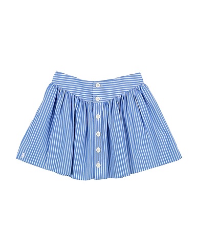POLO RALPH LAUREN Skirt Striped Cotton Poplin Skirt
 Light blue 100% Cotton