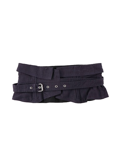 ISABEL MARANT Cinture Viola scuro 72% Cotone, 28% Lino