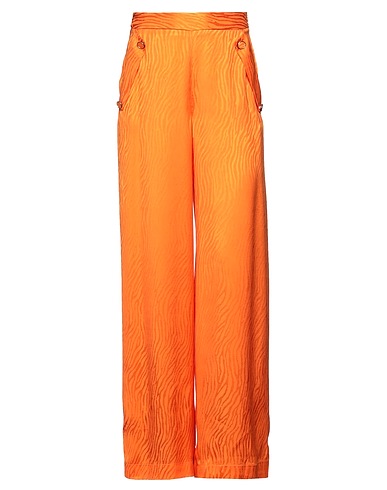 SIMONA CORSELLINI Casual trouser Orange 100% Viscose