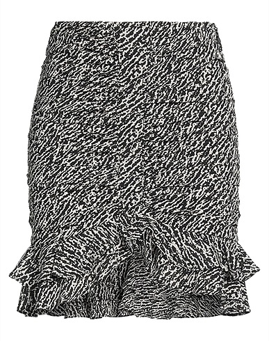 ISABEL MARANT Minigonna Nero 91% Seta, 9% Elastan