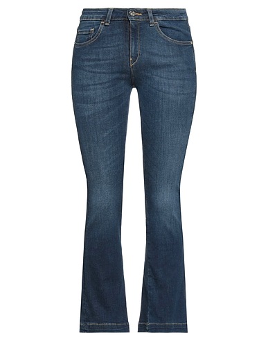 KAOS Denim trousers Blue 87% Cotton, 11% Polyester, 2% Elastane
