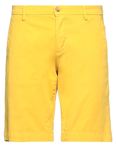 YAN SIMMON Shorts & Bermudas Gelb 97% Baumwolle, 3% Elastan