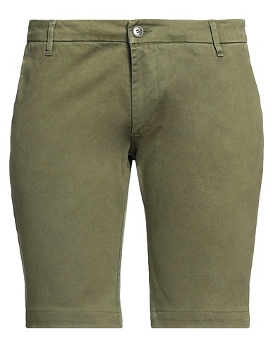 ONE SEVEN TWO Shorts & Bermudas Militärgrün 97% Baumwolle, 3% Elastan