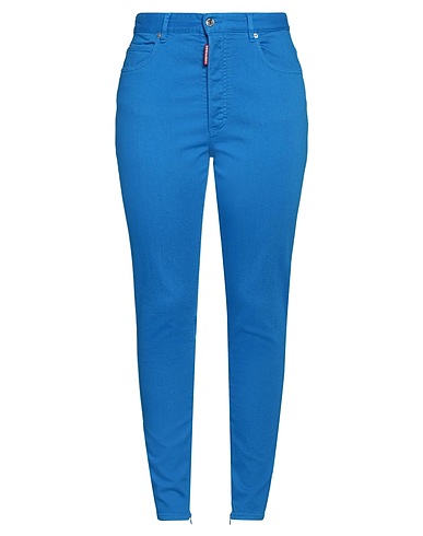 DSQUARED2 Pantaloni jeans Azzurro 92% Cotone, 5% Elastomultiestere, 3% Elastan, Poliestere, Pelle di bovino