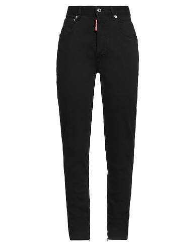 DSQUARED2 Pantaloni jeans Nero 92% Cotone, 5% Elastomultiestere, 3% Elastan, Poliestere, Pelle di bovino