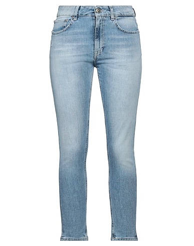 DONDUP Denim trousers Blue 98% Organic cotton, 2% Recycled elastane