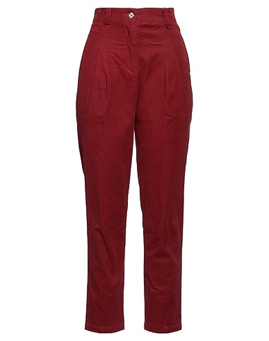 KOCCA Casual trouser Burgundy 100% Cotton