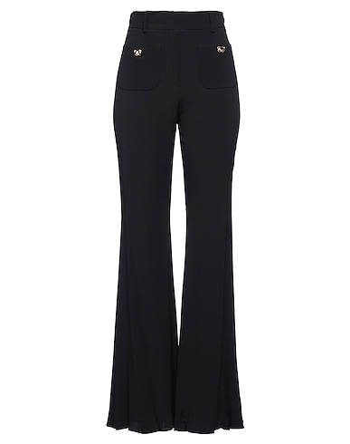 MOSCHINO Casual pants Black 51% Silk, 49% Acrylic