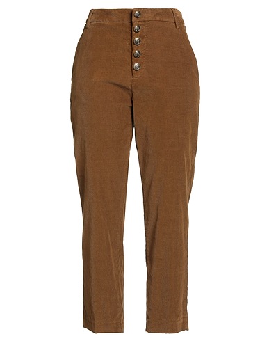 DONDUP Casual trouser Brown 62% Cotton, 36% Lyocell, 2% Elastane