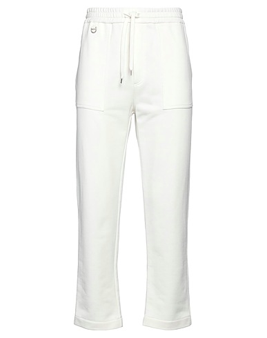 PAOLO PECORA Casual trouser White 100% Cotton
