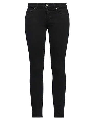 DONDUP Denim pants Black 98% Cotton, 2% Elastane