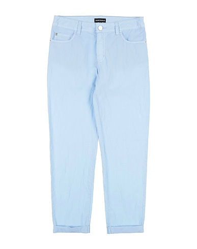 EMPORIO ARMANI Pantalone Celeste 60% Cotone, 37% Poliammide, 3% Elastan