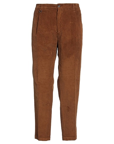 PAOLO PECORA Chinos Marrone 97% Cotone, 3% Elastan
