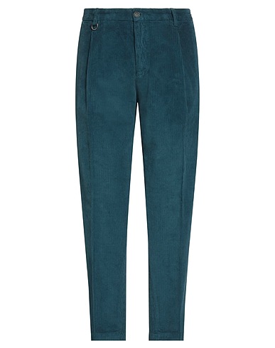 PAOLO PECORA Chinos Verde petrolio 97% Cotone, 3% Elastan