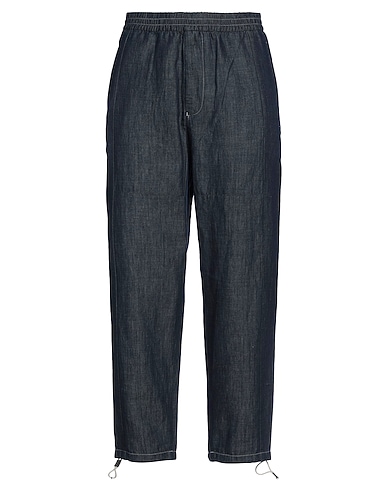 EMPORIO ARMANI Straight leg BLU 65% Cotton, 35% Linen