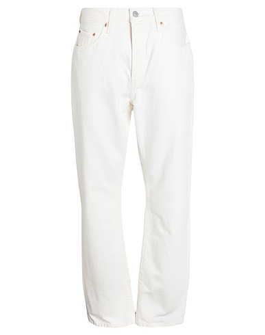 LEVI'S Jeans 501® JEANS FOR WOMEN WHITES	 Elfenbein 100% Baumwolle