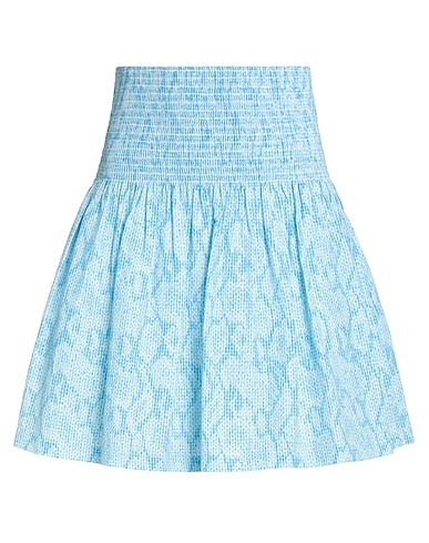 KENZO Mini skirt Azure 48% Acetate, 29% Viscose, 23% Cotton