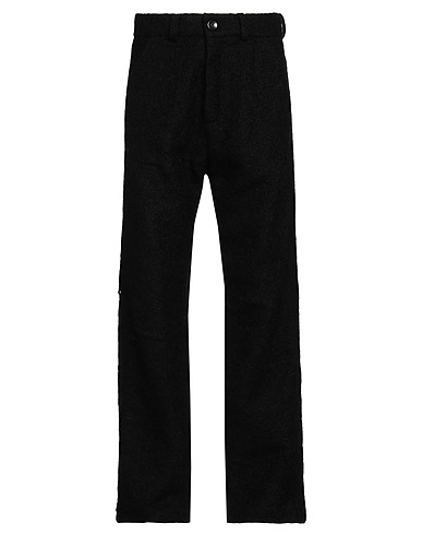 VITELLI Casual trouser Black Wool, Polyamide, Polyester