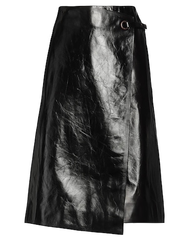 ACNE STUDIOS Midi skirt Black 100% Calfskin