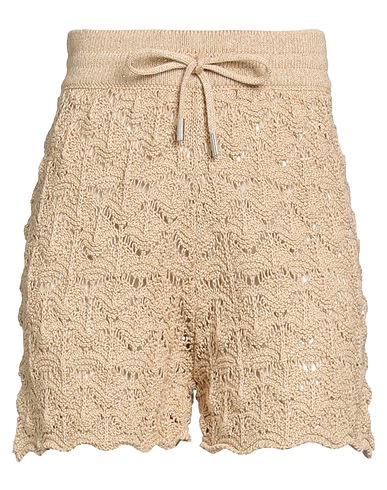 ELEVENTY Shorts & Bermuda Beige 96% Cotone, 2% Fibra di metallo, 2% Poliammide
