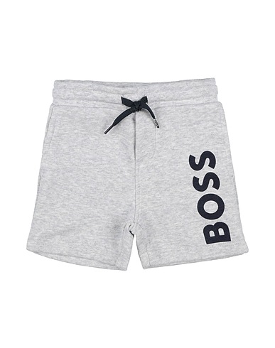 BOSS Shorts & Bermuda Grigio chiaro 87% Cotone, 13% Poliestere