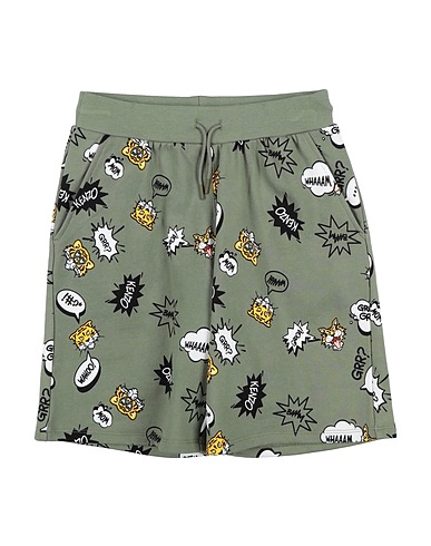 KENZO KIDS Shorts & Bermuda Military green 85% Cotton, 15% Polyester