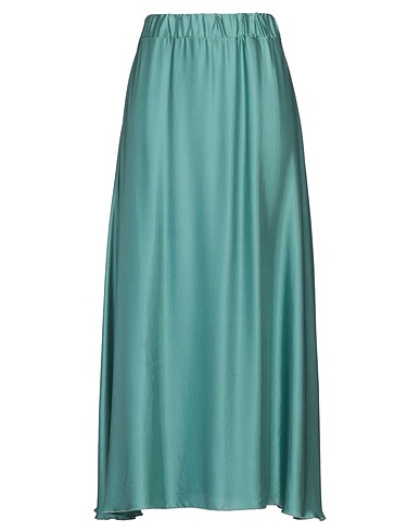 ALPHA STUDIO Long skirt Sage green 100% Viscose