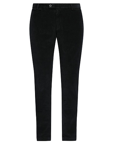 MESSAGERIE Casual trouser PATRIZIO PISCAGLIA Black 98% Cotton, 2% Elastane