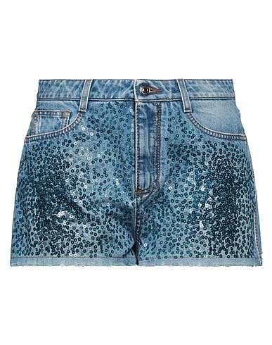 ERMANNO SCERVINO Denim shorts Blue 100% Cotton, Polyester