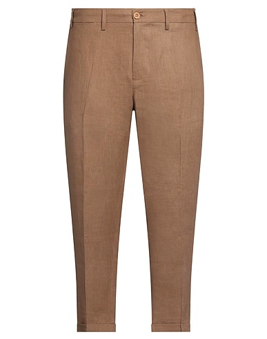 EREDI DEL DUCA Casual pants Camel 100% Linen