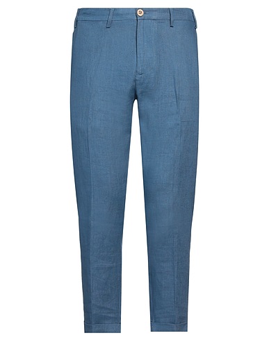 EREDI DEL DUCA Casual trouser Slate blue 100% Linen