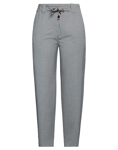 GANNI Pantalone Grigio 48% Viscosa, 47% Poliestere, 5% Elastan