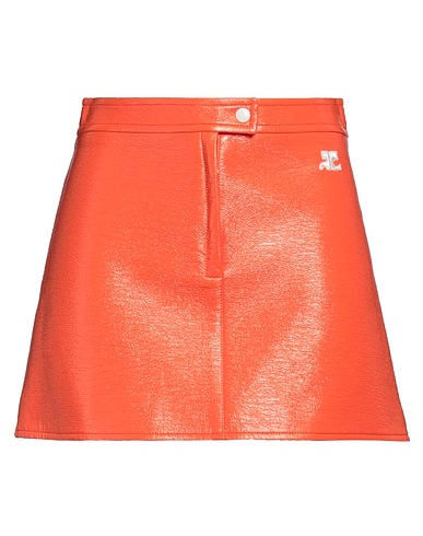 COURRÈGES Minigonna Arancione 88% Cotone, 10% Poliuretano, 2% Elastan