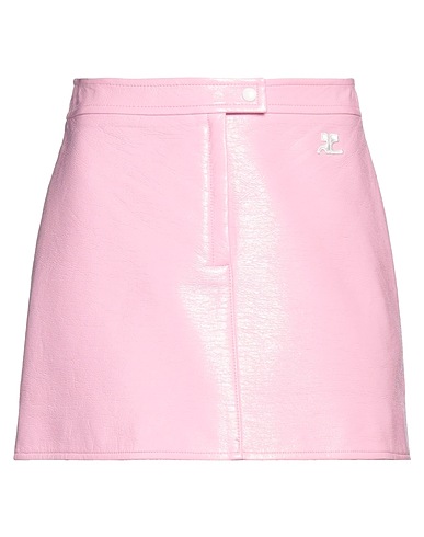 COURRÈGES Mini skirt ROSA 88% Cotton, 10% Polyurethane, 2% Elastane