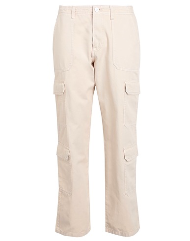 ONLY Casual trouser Beige 50% Cotton, 50% Organic cotton