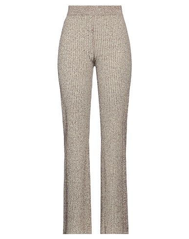 GANNI Pantalone Verde chiaro 56% Rayon, 43% Poliammide, 1% Elastan