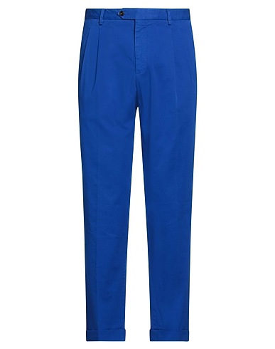 DRUMOHR Casual pants Blue 98% Cotton, 2% Elastane