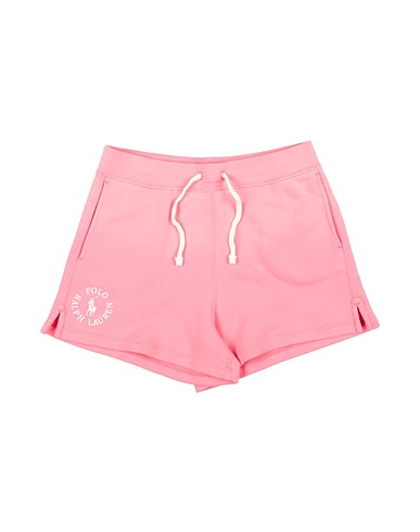POLO RALPH LAUREN Shorts & Bermuda Big Pony Logo Cotton Terry Short
 Pink 100% Cotton