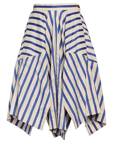 VIVIENNE WESTWOOD Midi skirt Blue 100% Cotton
