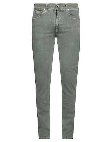 HARMONT & BLAINE Denim pants Green 98% Cotton, 2% Elastane