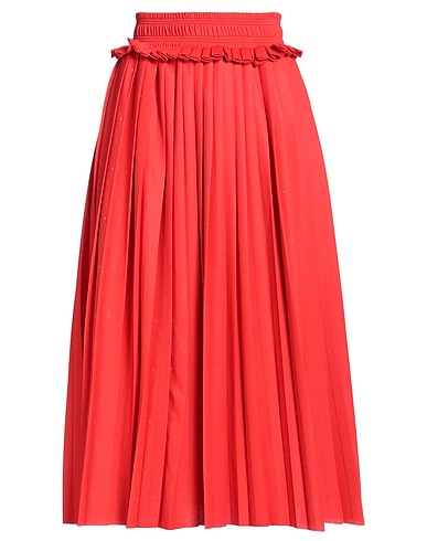 GOLDEN GOOSE Midi skirt Tomato red 100% Polyester