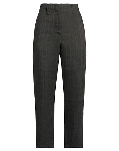 GOLDEN GOOSE Casual trouser Dark brown 63% Linen, 35% Viscose, 2% Cotton