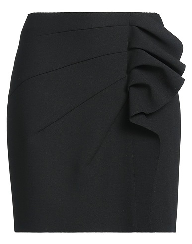 MSGM Mini skirt NERO 84% Polyester, 10% Viscose, 6% Elastane