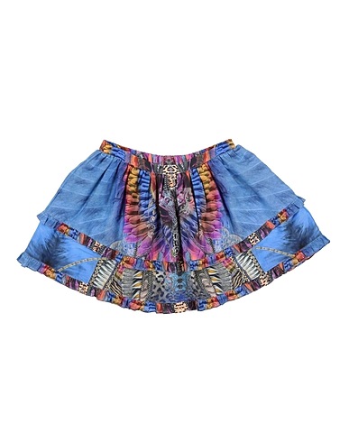 CAMILLA Gonna Blu 80% Cotone, 20% Seta