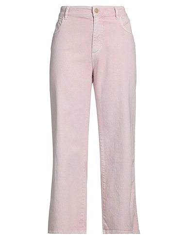 MASON'S Denim trousers Pink 98% Cotton, 2% Elastane