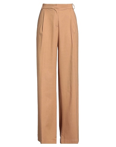 KAOS Casual pants Camel 73% Viscose, 22% Linen, 3% Cotton, 2% Elastane
