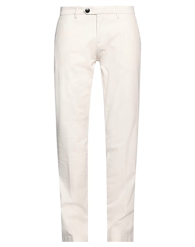 TRUSSARDI Casual pants Beige 97% Cotton, 3% Elastane