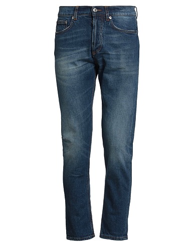 GRIFONI Denim trousers Blue 98% Cotton, 2% Elastane
