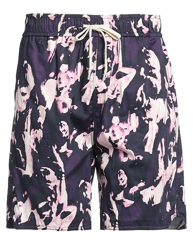 GRIFONI Shorts & Bermuda Plum 97% Cotton, 3% Elastane