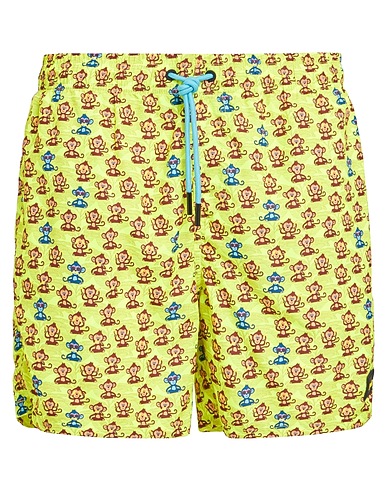 F**K PROJECT Swim shorts Yellow 100% Polyester